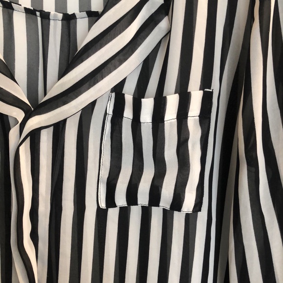 Sheer pin stripe top - Picture 2 of 2